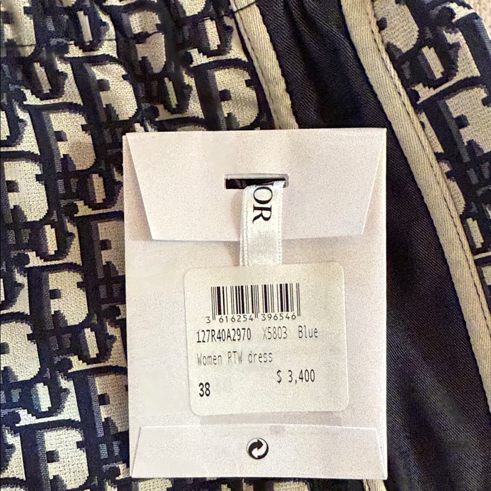 Christian Dior Oblique Technical Taffeta Hooded Mini Dress NWT FR 38 - Picture 6 of 6